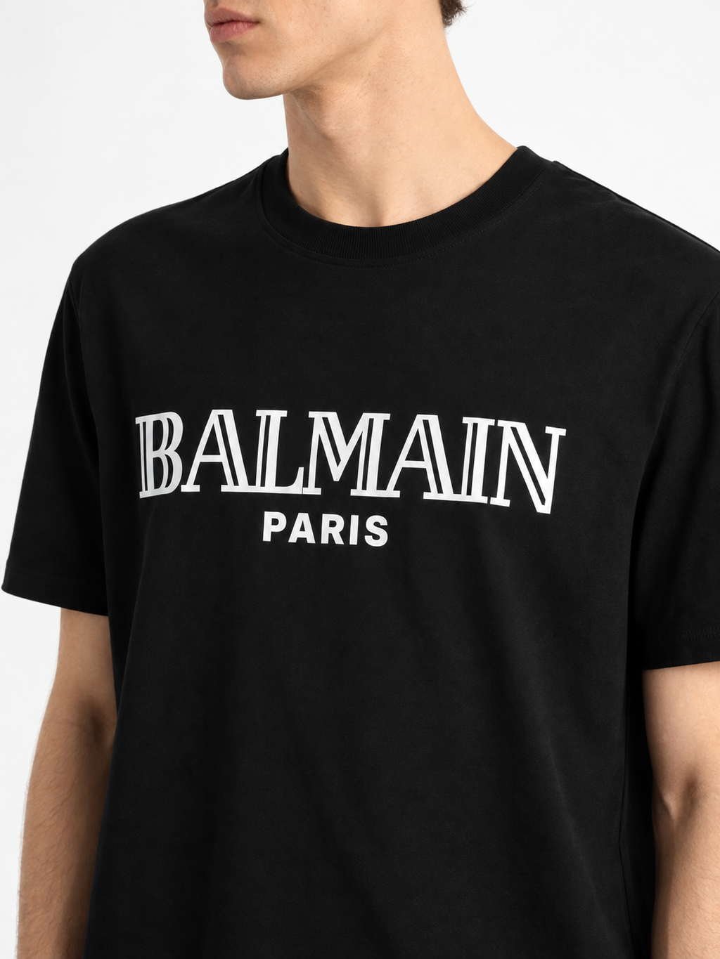 Tshirt With Bal_Main Paris Print