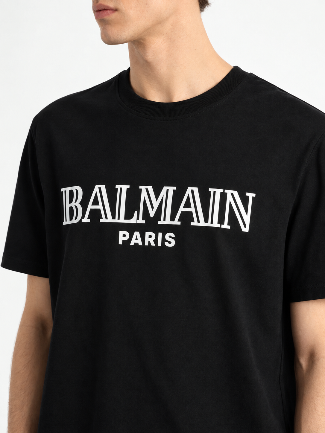 Tshirt With Bal_Main Paris Print