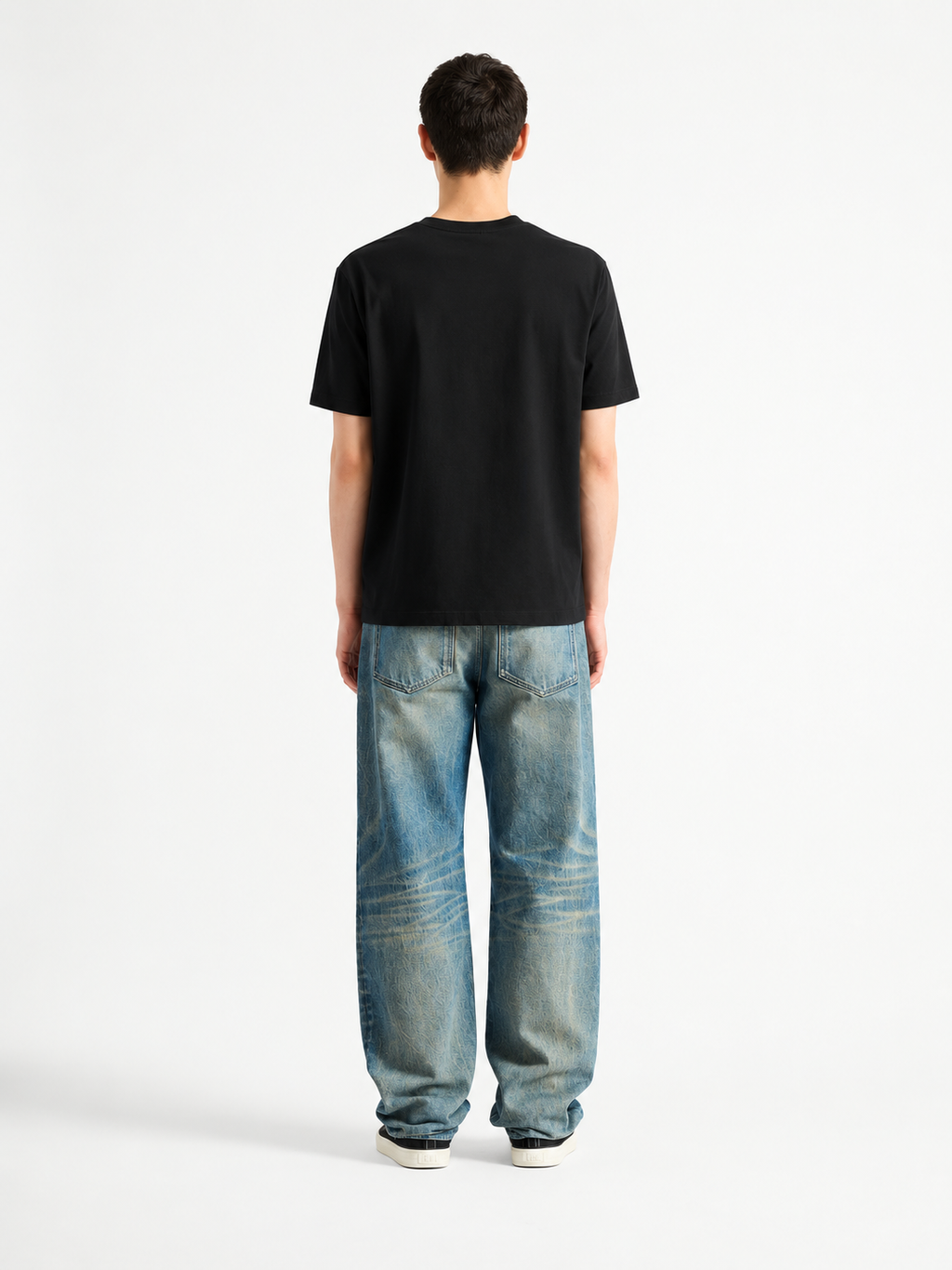 Tshirt With Bal_Main Paris Print