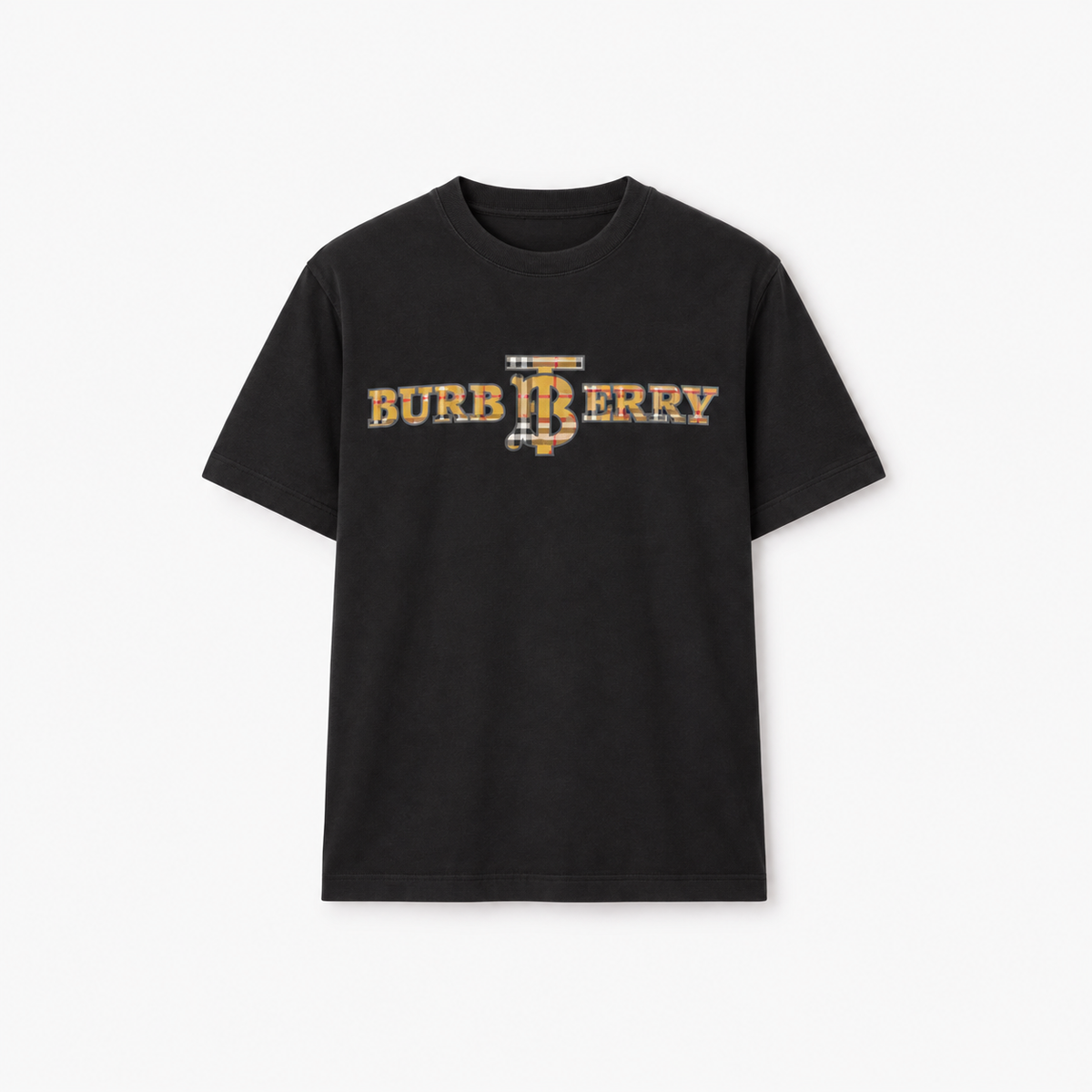 Tshirt With Bur_berry Print