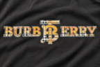 Tshirt With Bur_berry Print